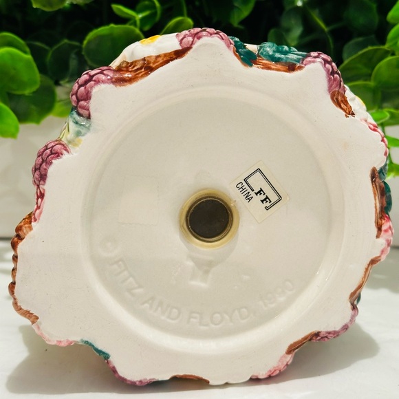 Vintage 1990 Fitz and Floyd Reynard Inspired Sleeping Red Fox Potpourri Holder - Picture 7 of 7